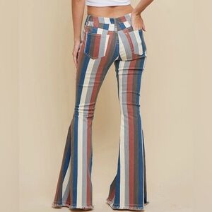 Altard state Striped Flare Jeans size small